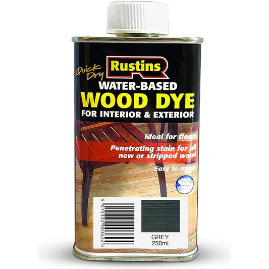 Rustins Quick Dry Wood Dye 250ml Grey