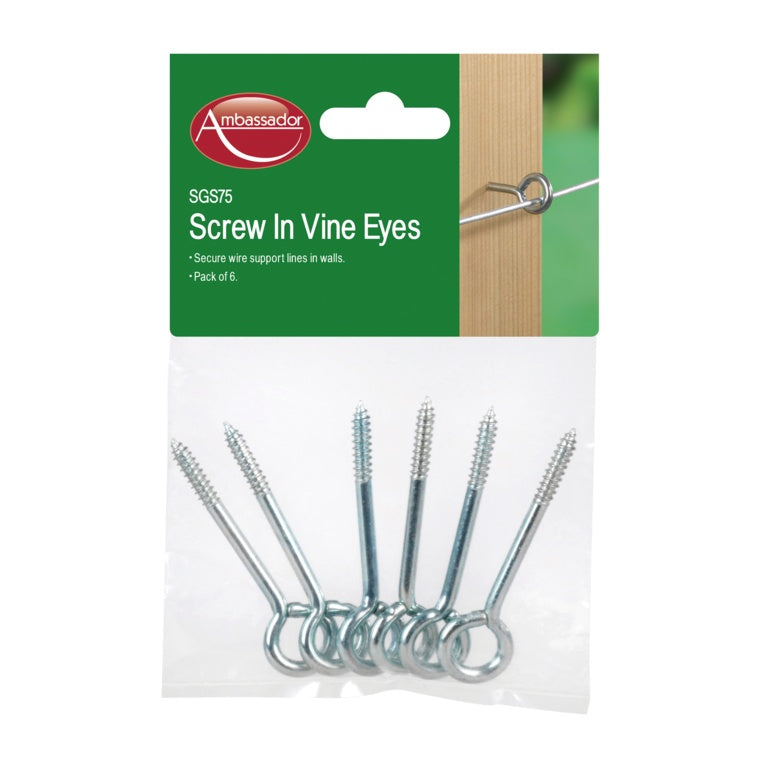 JDS Garden Screw In Vine Eyes