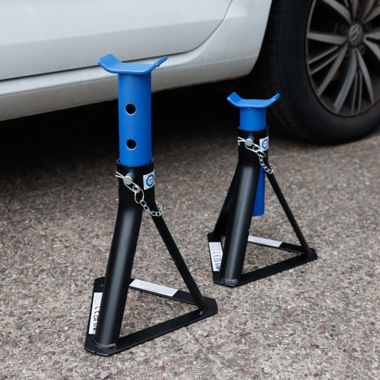 Streetwize Pair of Adjustable Fixed Base Axle Stands