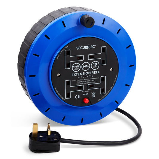 JDS Electricals 10m, 4 Gang, 10 Amp Extension Reel