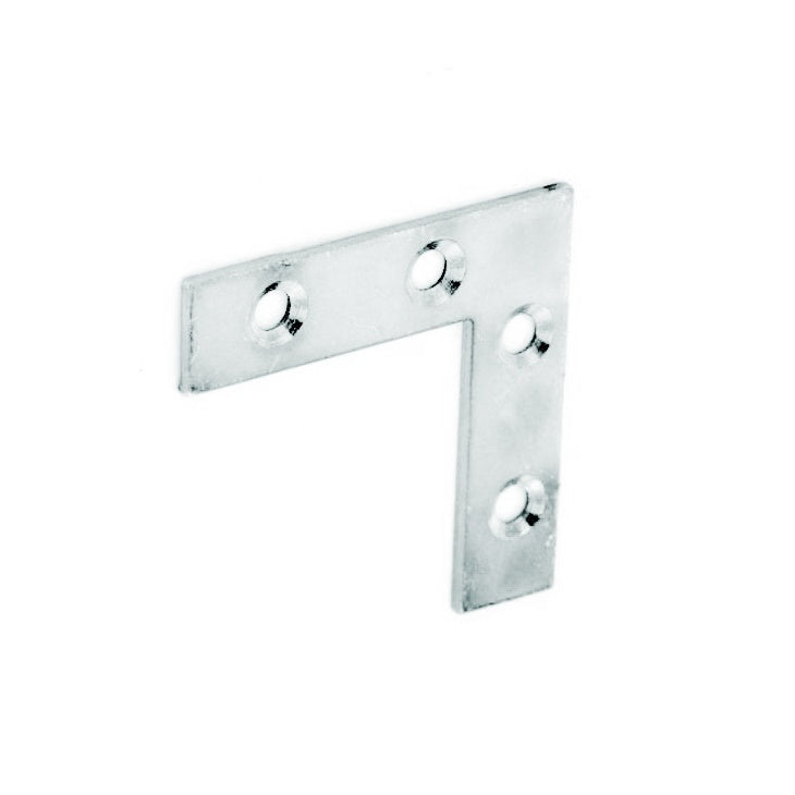 Corner Plates Zinc Plated 75Mm X2    S6723