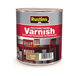 Rustins Polyurethane Varnish Gloss Oak 250ml