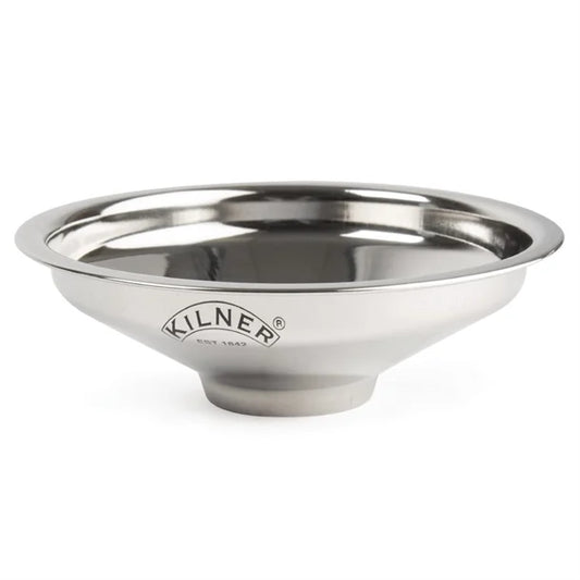 Kilner Stainless Steel Easy Fill Jam Jar Funnel, Silver, 14 x 14 x 5 cm