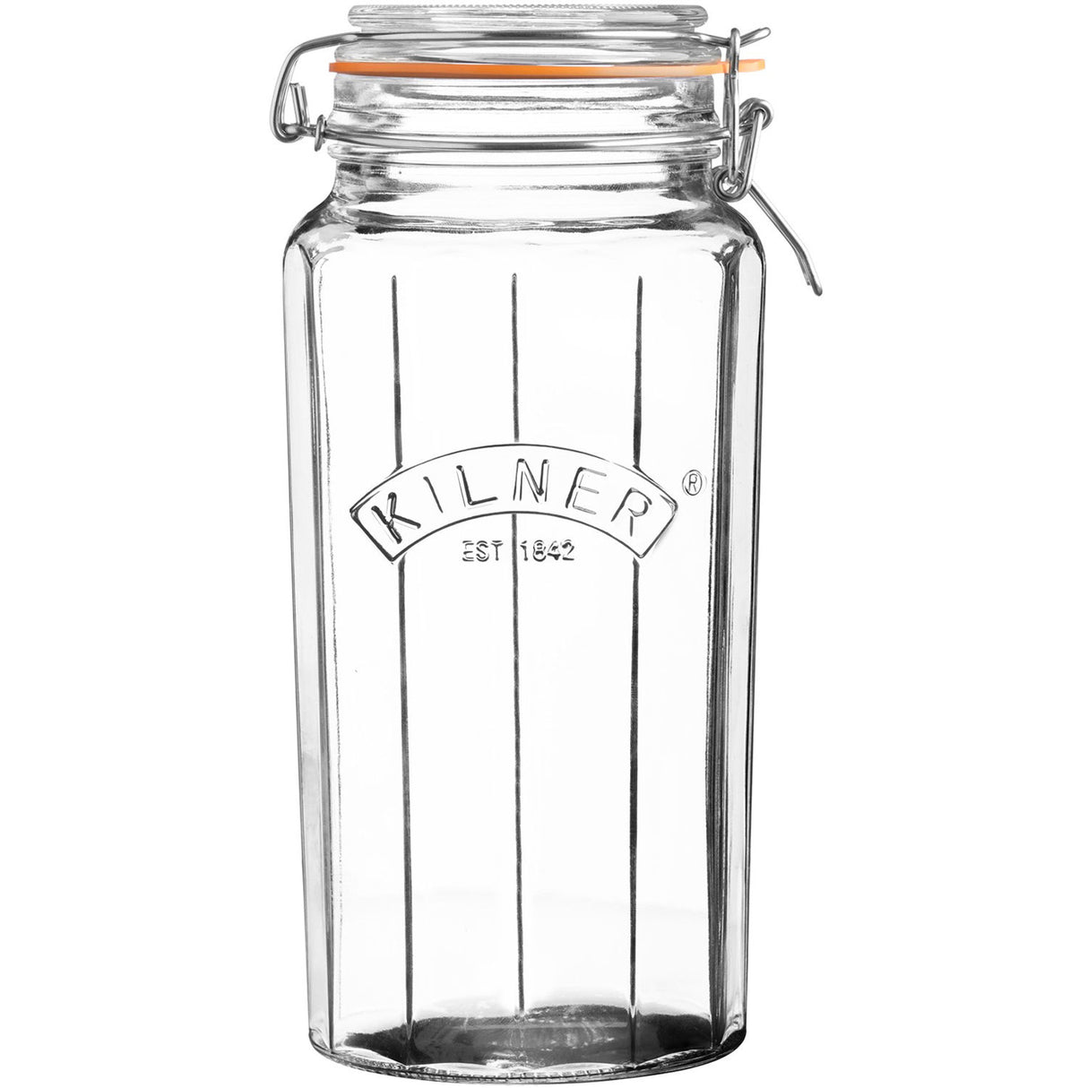 Kilner Facetted Clip Top Jar 1.8 Litre