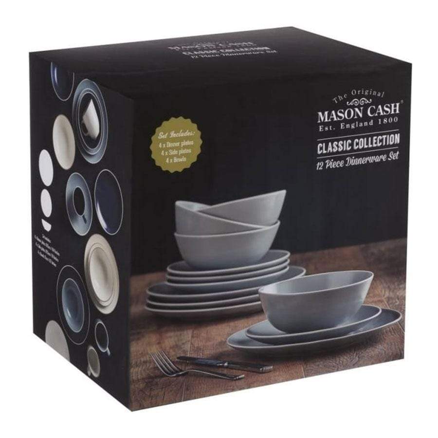 Mason Cash Classic Grey Dinner Set 12 Piece