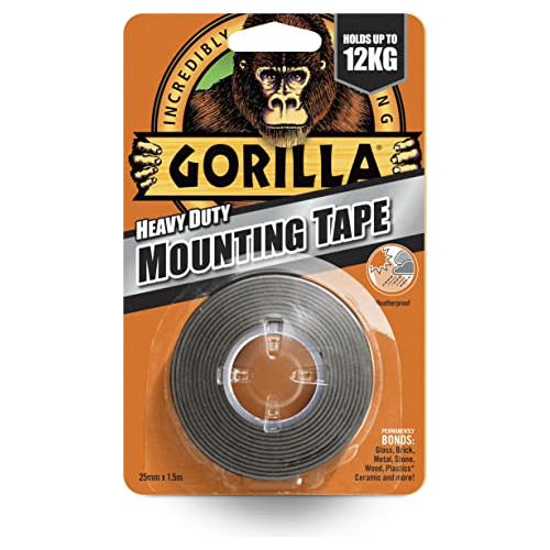 Gorilla Glue 1.5 m Heavy Duty Mounting Tape - Black