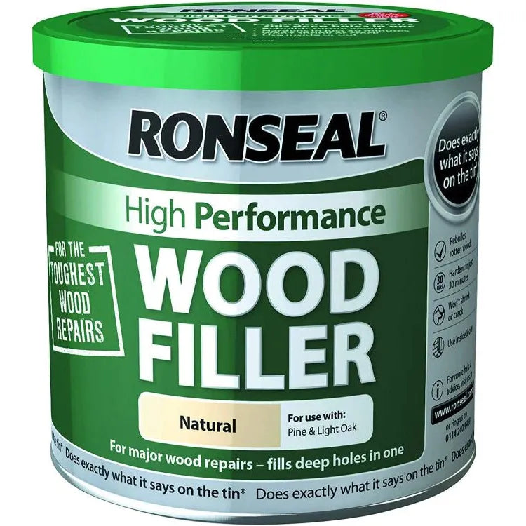 Buy Ronseal 550g High Performance Wood Filler - Natural From JDS DIY