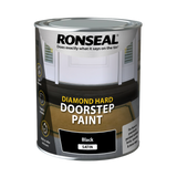 Ronseal Diamond Hard Doorstep Paint - 750ml - Black