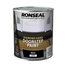 Load image into Gallery viewer, Ronseal Diamond Hard Doorstep Paint - 750ml - Black
