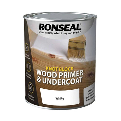 Buy Ronseal Knot Block Primer and Undercoat 750ml - White | JDSDIY.COM