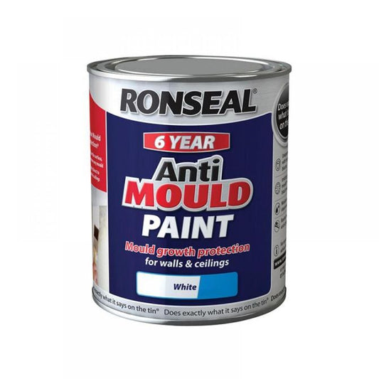 Ronseal 6 Year Anti Mould Paint White Silk
