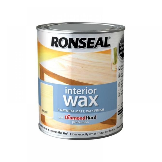 Ronseal Interior Wax Matt 750ml Natural