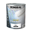 Buy Ronseal 750ml One Finish Stain Block - White | JDSDIY.COM