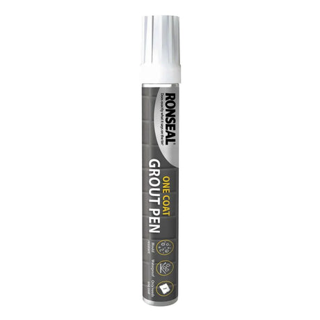 Buy Ronseal One Coat Grout Pen Brilliant White 15ml | JDSDIY.COM