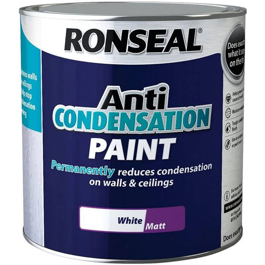 Buy Ronseal Anti Condensation Paint White 2.5L | JDSDIY.COM