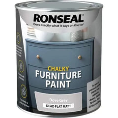 Buy Ronseal Chalky Furniture Paint 750ml Dove Grey From JDS DIY