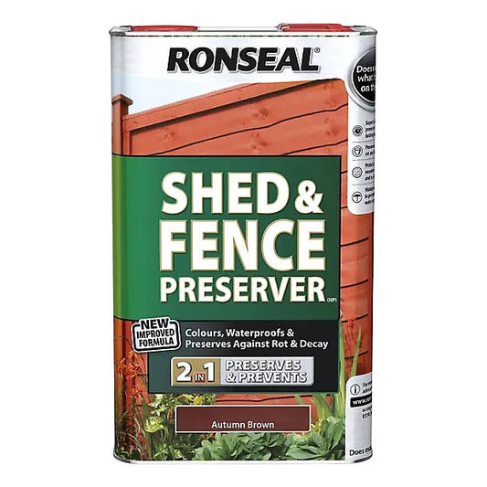 Ronseal 5 Litre Shed and Fence Preserver