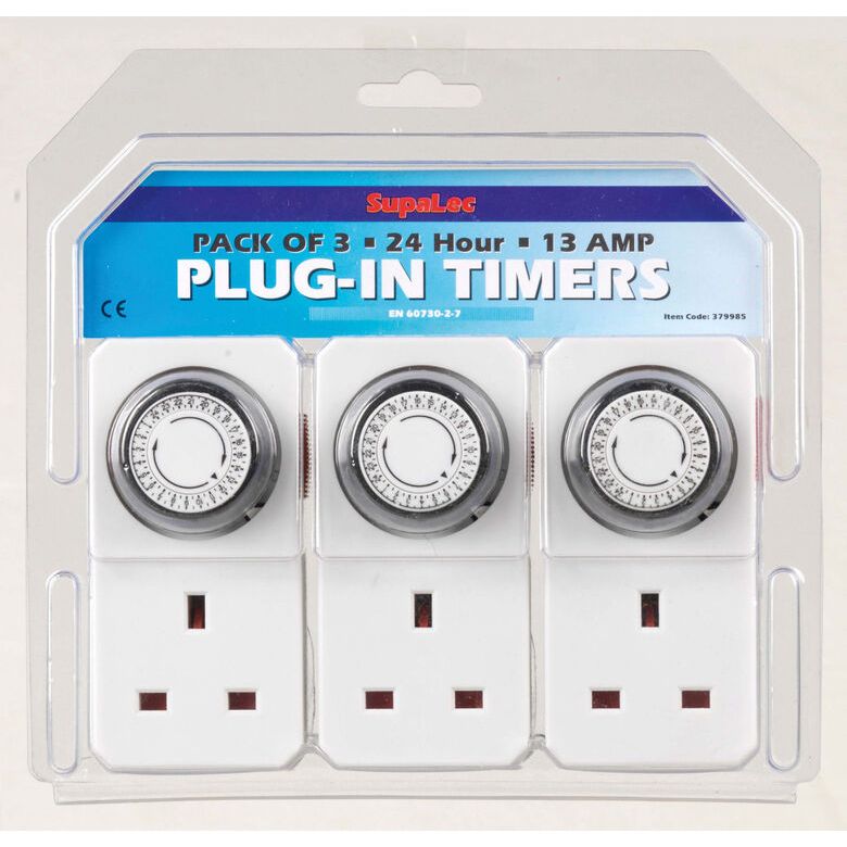 SupaLec Plug-in Timer Pack of 3