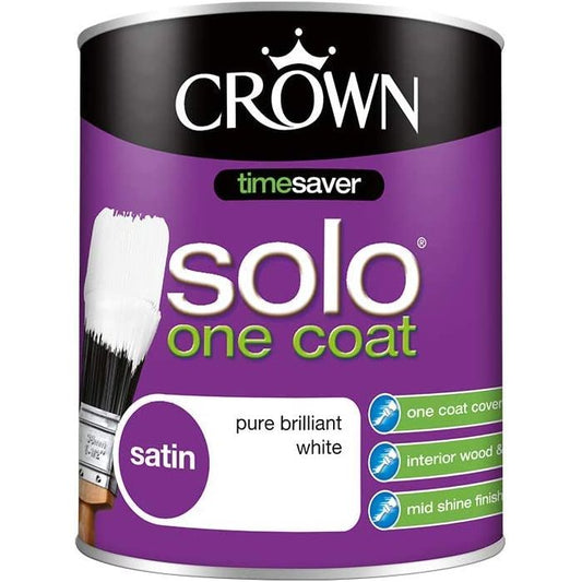 Crown Solo One Coat Satin - White