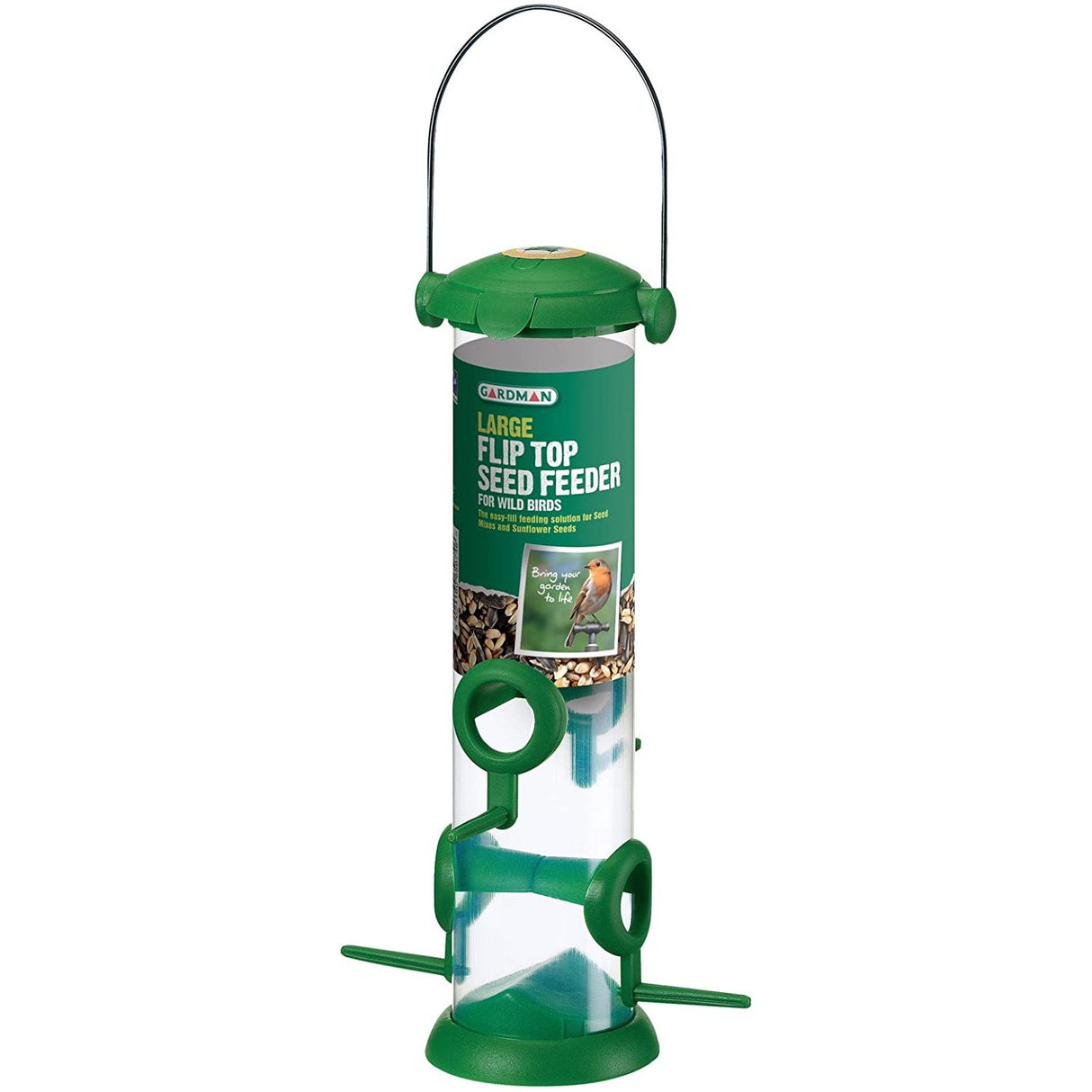 Gardman Wild Bird Flip Top Seed Feeder