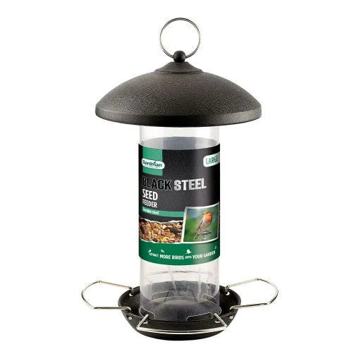 Buy Gardman Black Steel Seed Bird Feeder | JDSDIY.COM