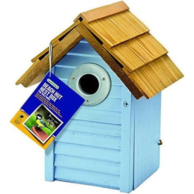 Buy Gardman Beach Hut Bird Nest Box - Blue From JDS DIY