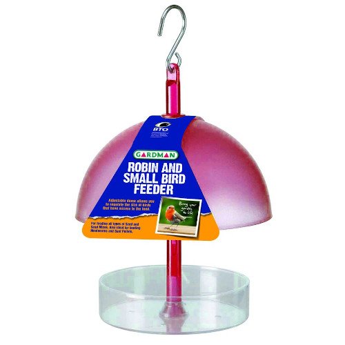 Gardman Robin and Small Bird Feeder - Red