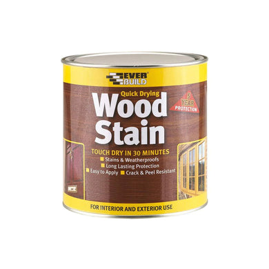Buy Everbuild Quick Dry Wood Stain Walnut 750ml From JDS DIY