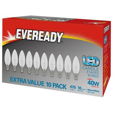 Buy Eveready Eco Candle E14 Clear SES Boxed 33w (X10) From JDS DIY