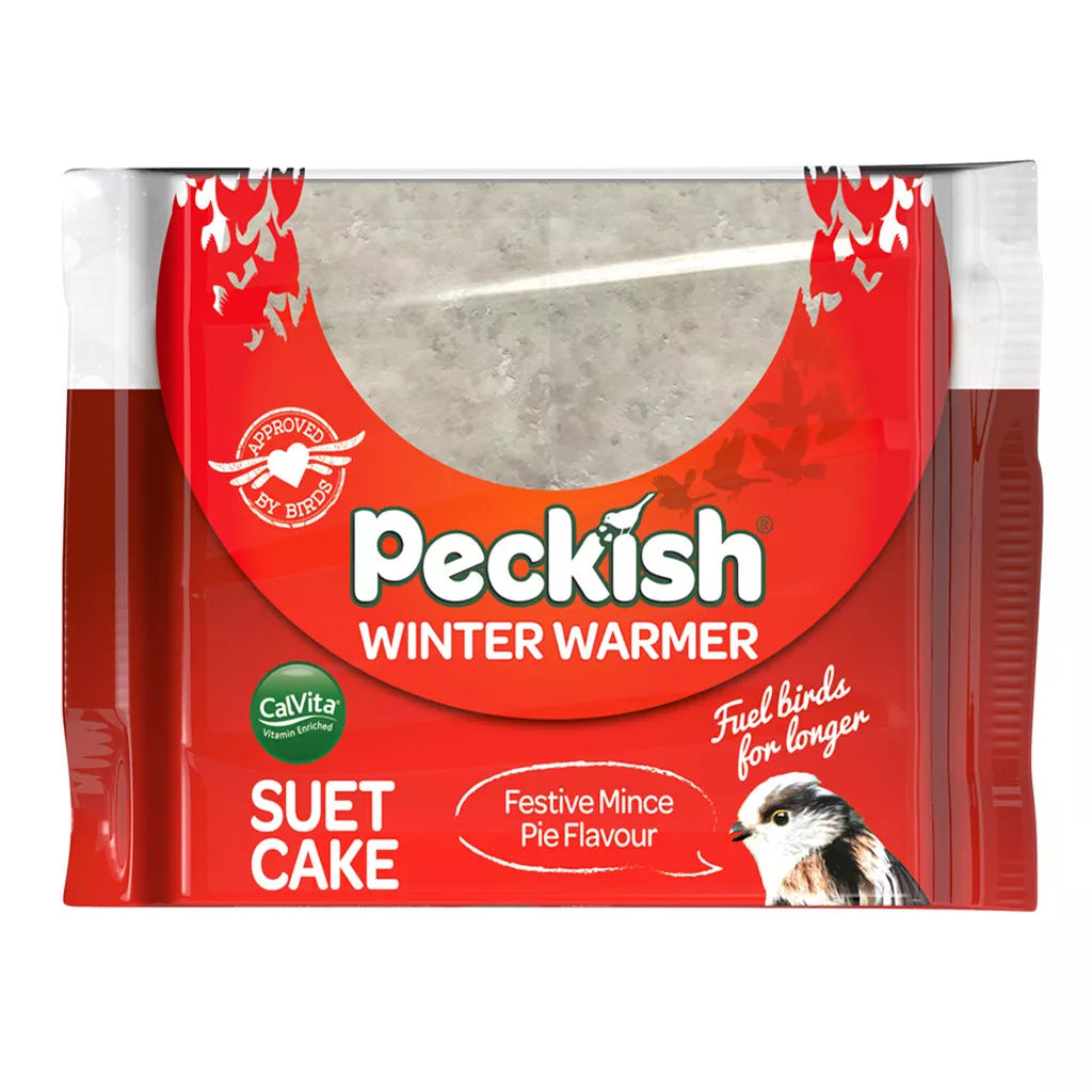Peckish Winter Warmer Energy Suet Fat Cake Block for Wild Birds