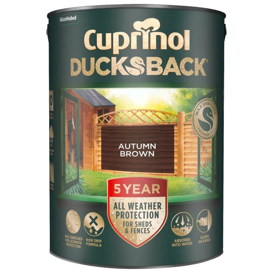 Buy Cuprinol 5 Year Ducksback Autumn Brown 5l From JDS DIY