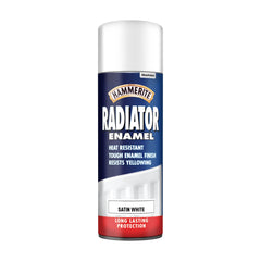 Hammerite Radiator Enamel 400ml Aerosol Satin White