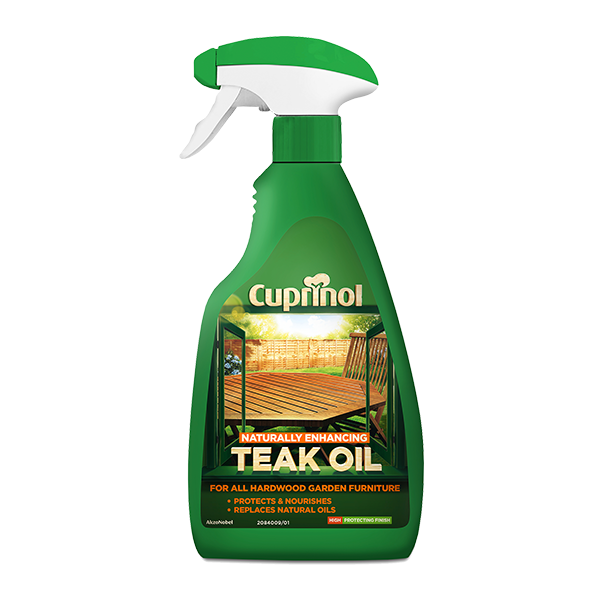 Cuprinol Natural Enhancing Teak Oil Spray Clear 500ml