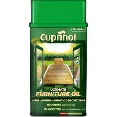 Buy Cuprinol Ultimate Hardwood Furniture Oil 1L Clear | JDSDIY.COM
