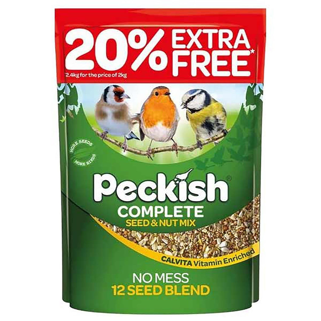 Peckish Complete Seed & Nut Bird Food 2kg + 20% Extra Free