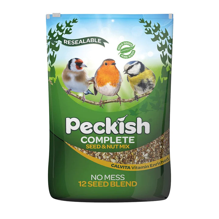 Peckish Complete Seed and Nut No Mess Wild Bird Food Mix, 12.75 kg