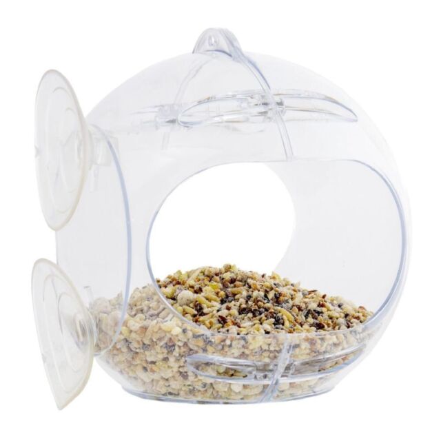 Peckish Window Bird Feeder, Natural