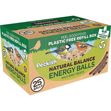 Buy Peckish Natural Balance Energy Suet Fat Balls for Wild Birds, 25 Pack From JDS DIY