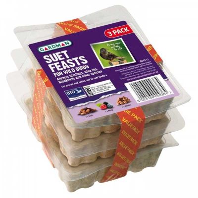 Buy Gardman Suet Feast for Wild Birds - 3 Pack From JDS DIY