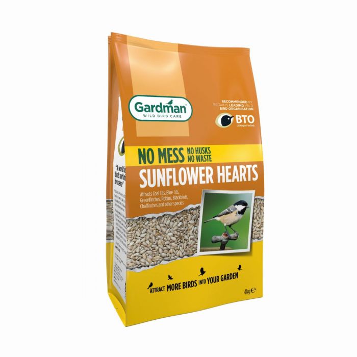 Gardman No Mess Sunflower Hearts for Wild Birds - 4kg