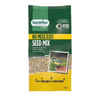 Buy Gardman No Mess Seed Mix Bird, Natural, 2 Kg From JDS DIY