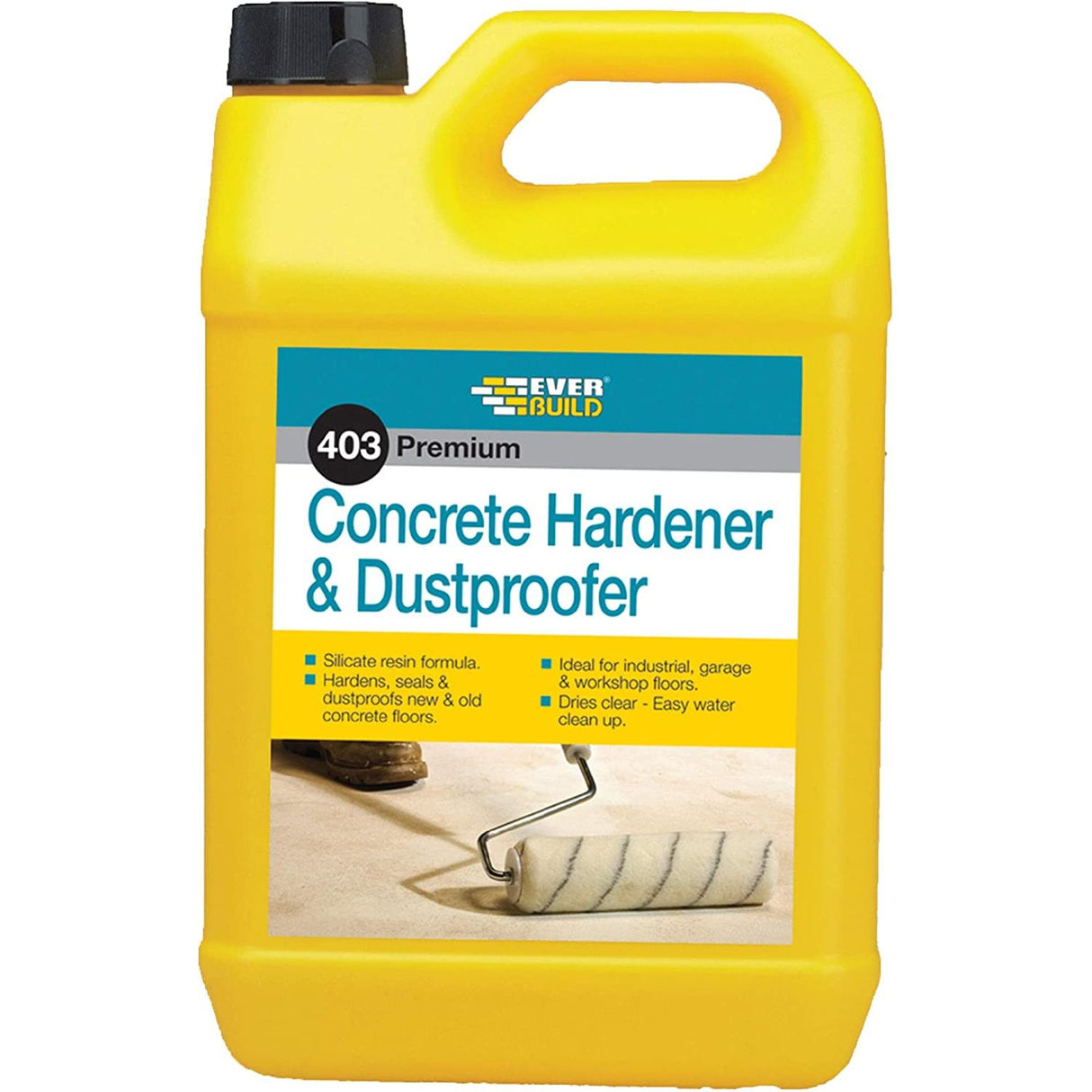 Everbuild 403 Premium Concrete Hardener and Dustproofer - 5L