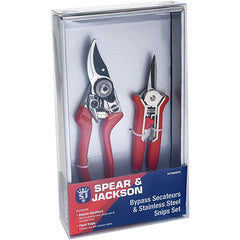 Spear and Jackson Bypass Secateurs and Floral Snips Set (Twin Set), 15.5 cm*27.2 cm*4.0 cm