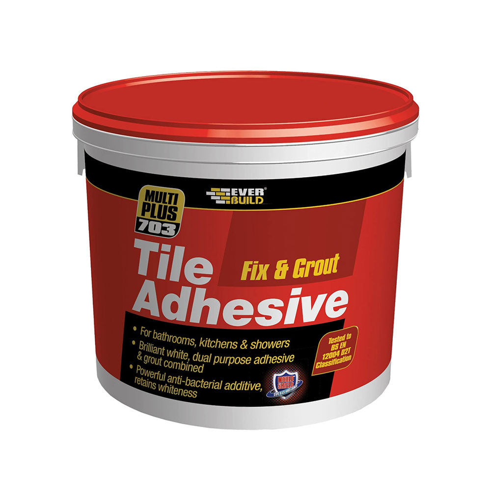 Everbuild 703 Fix & Grout Tile Adhesive - 5L