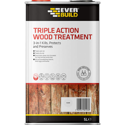 Everbuild Triple Action Wood Treatment 5L