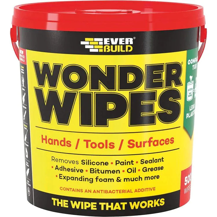Buy Everbuild - Wonder Wipes - 500 Wipes From JDS DIY