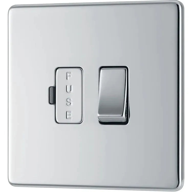 Buy BG Electrical Switched Fused Connection Unit - Polished Chrome - (NPC50-01) From JDS DIY