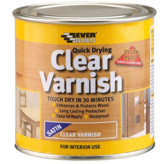 Everbuild Clear Varnish Satin 250ml