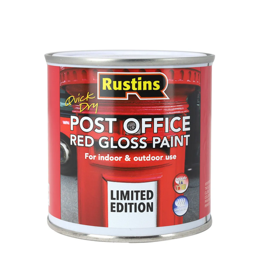Rustins Small Job Paint Gloss Post Office Red 250ml