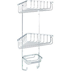 Croydex Corner Basket Three Tier